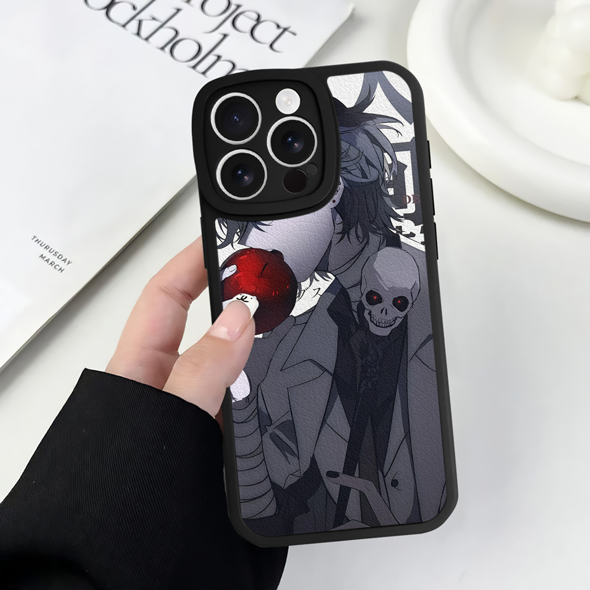 （画像用） 文豪ストレイドッグス Bungo Stray Dogs 【iPhone 16シリーズ対応】シリコンスマホケース（レザー調） 材質：シリコン